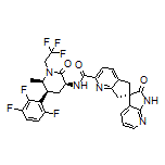 (S)-N-[(3S,5S,6R)-6-Methyl-2-oxo-1-(2,2,2-trifluoroethyl)-5-(2,3,6-trifluorophenyl)piperidin-3-yl]-2’-oxo-1’,2’,5,7-tetrahydrospiro[cyclopenta[b]pyridine-6,3’-pyrrolo[2,3-b]pyridine]-2-carboxamide