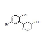 2-(2,5-Dibromophenyl)tetrahydro-2H-pyran-4-ol