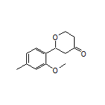 2-(2-Methoxy-4-methylphenyl)dihydro-2H-pyran-4(3H)-one
