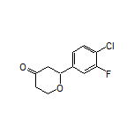 2-(4-Chloro-3-fluorophenyl)dihydro-2H-pyran-4(3H)-one