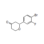 2-(4-Bromo-3-fluorophenyl)dihydro-2H-pyran-4(3H)-one