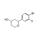 2-(4-Bromo-3-fluorophenyl)tetrahydro-2H-pyran-4-ol