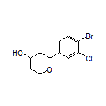 2-(4-Bromo-3-chlorophenyl)tetrahydro-2H-pyran-4-ol