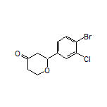 2-(4-Bromo-3-chlorophenyl)dihydro-2H-pyran-4(3H)-one