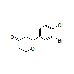 2-(3-Bromo-4-chlorophenyl)dihydro-2H-pyran-4(3H)-one