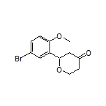 2-(5-Bromo-2-methoxyphenyl)dihydro-2H-pyran-4(3H)-one
