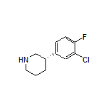 (S)-3-(3-Chloro-4-fluorophenyl)piperidine