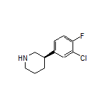 (R)-3-(3-Chloro-4-fluorophenyl)piperidine