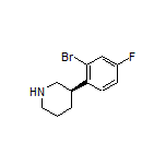 (R)-3-(2-Bromo-4-fluorophenyl)piperidine