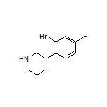 3-(2-Bromo-4-fluorophenyl)piperidine