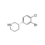 (S)-3-(3-Bromo-4-chlorophenyl)piperidine