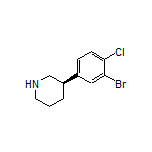 (R)-3-(3-Bromo-4-chlorophenyl)piperidine
