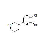 3-(3-Bromo-4-chlorophenyl)piperidine