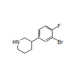 3-(3-Bromo-4-fluorophenyl)piperidine