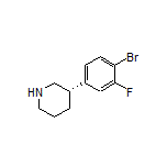 (S)-3-(4-Bromo-3-fluorophenyl)piperidine