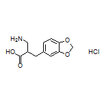 3-Amino-2-(benzo[d][1,3]dioxol-5-ylmethyl)propanoic Acid Hydrochloride
