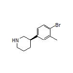(R)-3-(4-Bromo-3-methylphenyl)piperidine