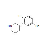(S)-3-(5-Bromo-2-fluorophenyl)piperidine