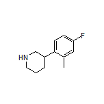 3-(4-Fluoro-2-methylphenyl)piperidine