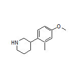 3-(4-Methoxy-2-methylphenyl)piperidine