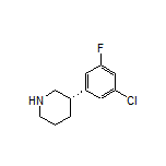 (S)-3-(3-Chloro-5-fluorophenyl)piperidine