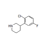 3-(2-Chloro-5-fluorophenyl)piperidine