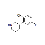 (S)-3-(2-Chloro-5-fluorophenyl)piperidine