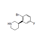 (R)-3-(2-Bromo-5-fluorophenyl)piperidine