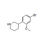 3-(4-Bromo-2-methoxyphenyl)piperidine