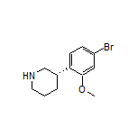 (S)-3-(4-Bromo-2-methoxyphenyl)piperidine
