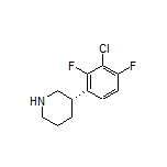 (S)-3-(3-Chloro-2,4-difluorophenyl)piperidine