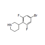 3-(4-Bromo-2,6-difluorophenyl)piperidine