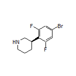 (R)-3-(4-Bromo-2,6-difluorophenyl)piperidine