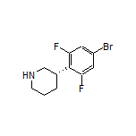 (S)-3-(4-Bromo-2,6-difluorophenyl)piperidine