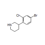 3-(4-Bromo-2-chlorophenyl)piperidine