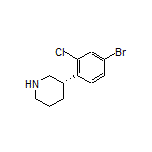 (S)-3-(4-Bromo-2-chlorophenyl)piperidine
