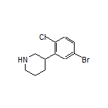 3-(5-Bromo-2-chlorophenyl)piperidine
