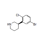 (R)-3-(5-Bromo-2-chlorophenyl)piperidine