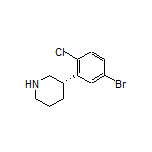 (S)-3-(5-Bromo-2-chlorophenyl)piperidine