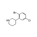 3-(2-Bromo-5-chlorophenyl)piperidine