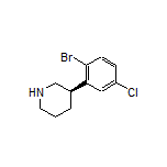 (R)-3-(2-Bromo-5-chlorophenyl)piperidine