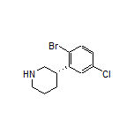 (S)-3-(2-Bromo-5-chlorophenyl)piperidine