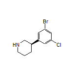(R)-3-(3-Bromo-5-chlorophenyl)piperidine