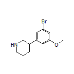 3-(3-Bromo-5-methoxyphenyl)piperidine