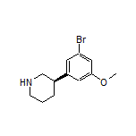 (R)-3-(3-Bromo-5-methoxyphenyl)piperidine