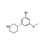 (S)-3-(3-Bromo-5-methoxyphenyl)piperidine