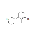 3-(3-Bromo-2-methylphenyl)piperidine