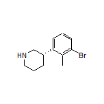 (S)-3-(3-Bromo-2-methylphenyl)piperidine