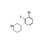 (S)-3-(3-Bromo-2-fluorophenyl)piperidine