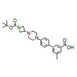 4’-[4-(1-Boc-azetidin-3-yl)-1-piperazinyl]-5-methyl-[1,1’-biphenyl]-3-carboxylic Acid